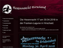 Tablet Screenshot of hexennacht-hirschaid.de